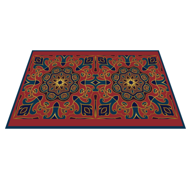 Original placemats intricate floral design - TenStickers