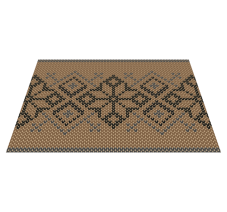Geometric pattern with contrast placemat - TenStickers