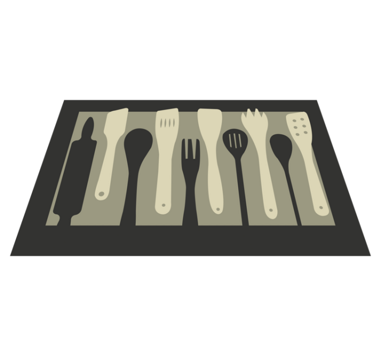 Original placemats with cooking utensil designs - TenStickers