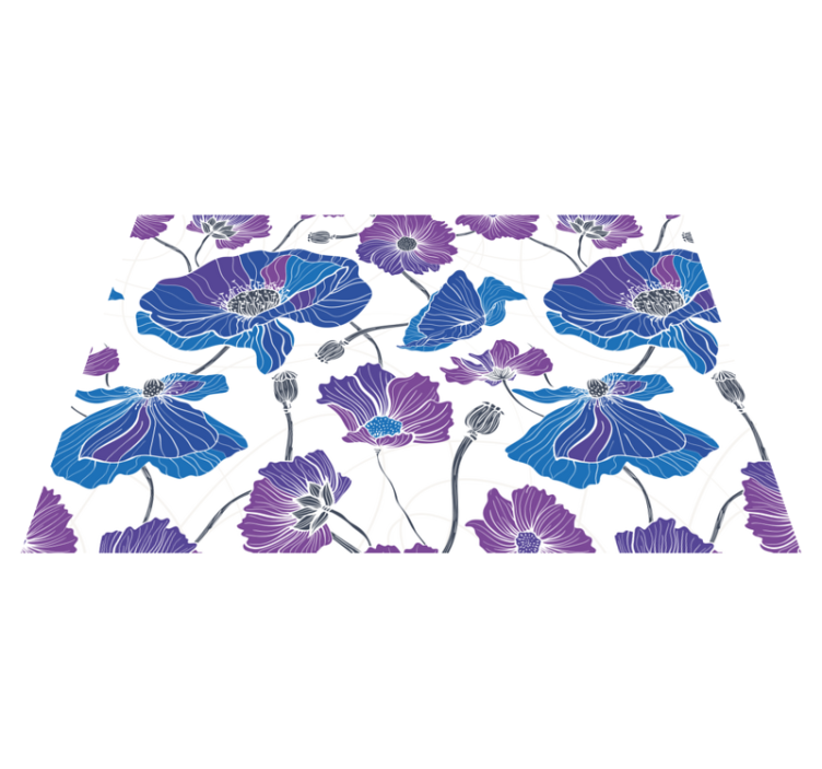 Lively botanical motif placemat - TenStickers