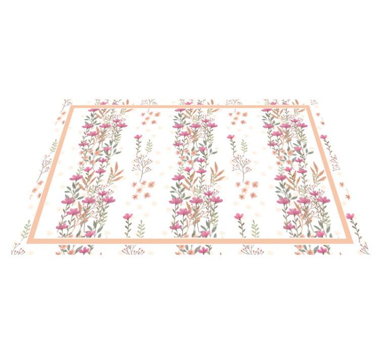 Botanical tall flowers elegant placemats - TenStickers