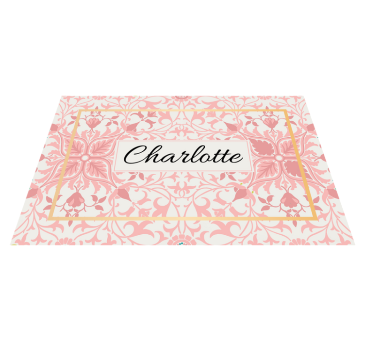 Personalisable placemats with custom botanical design - TenStickers