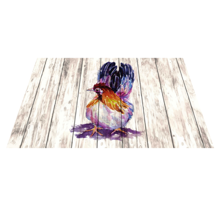 Original placemats colorful bird illustration - TenStickers