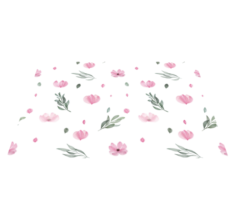 Christmas placemats in soft hued floral design - TenStickers