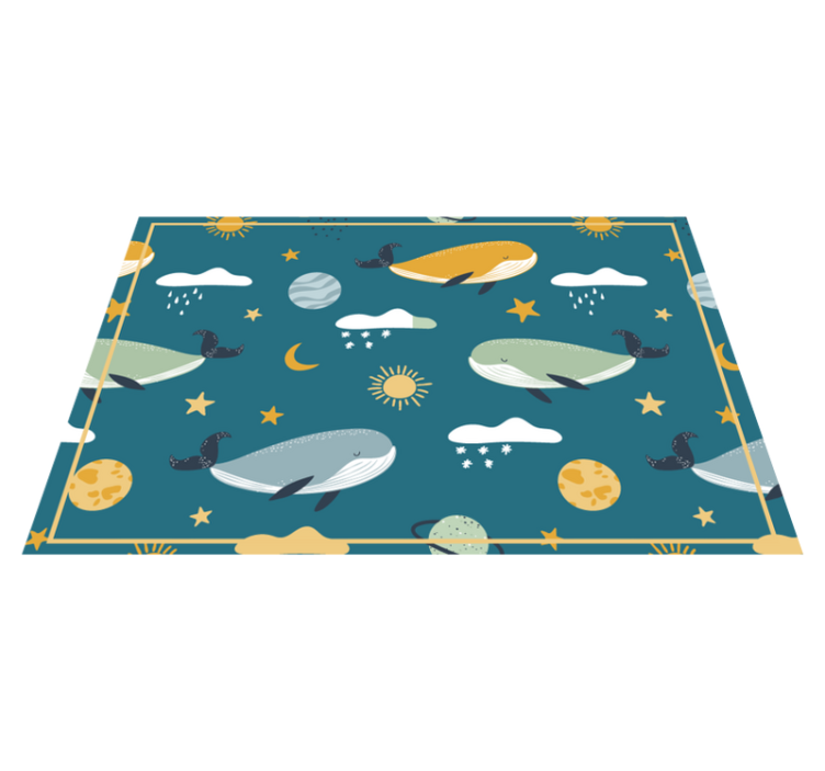 Children placemats whale and celestial designs - TenStickers