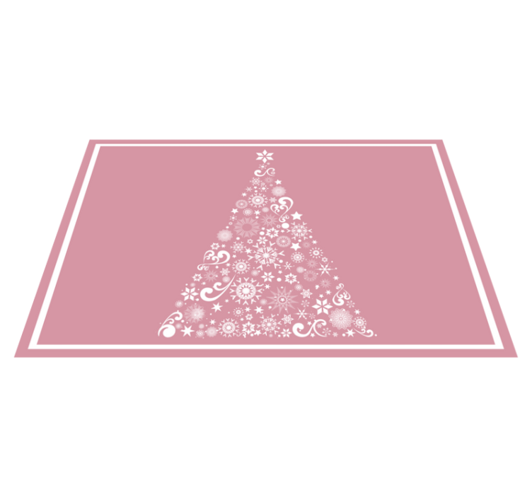 Christmas placemats with festive tree design - TenStickers
