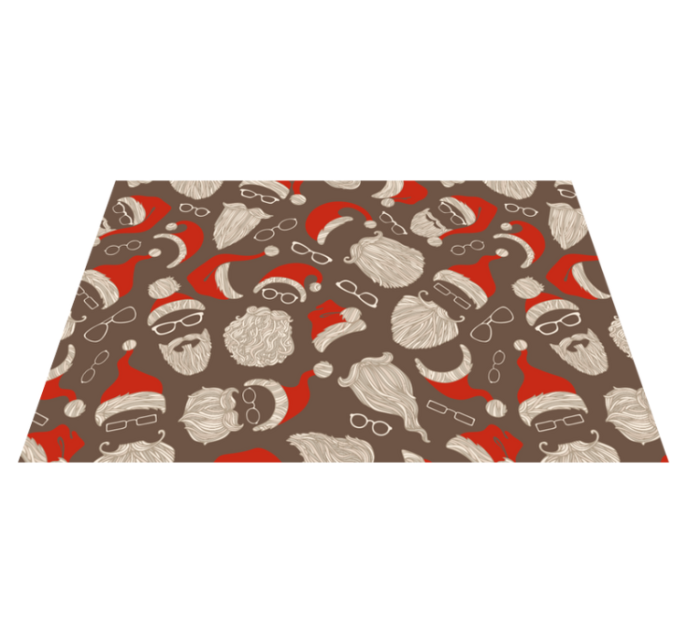 Vintage Santa Claus face Christmas placemats - TenStickers