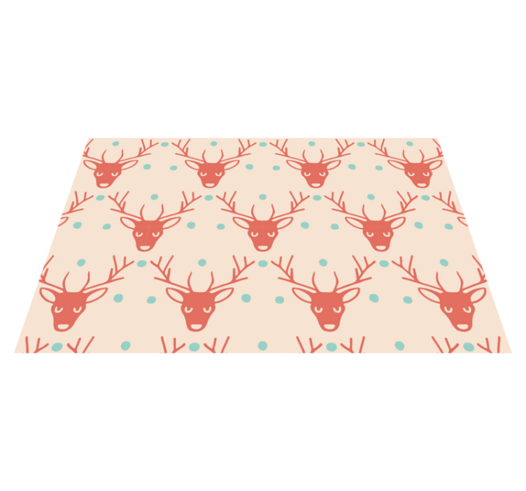 Christmas placemats reindeer design table setting - TenStickers