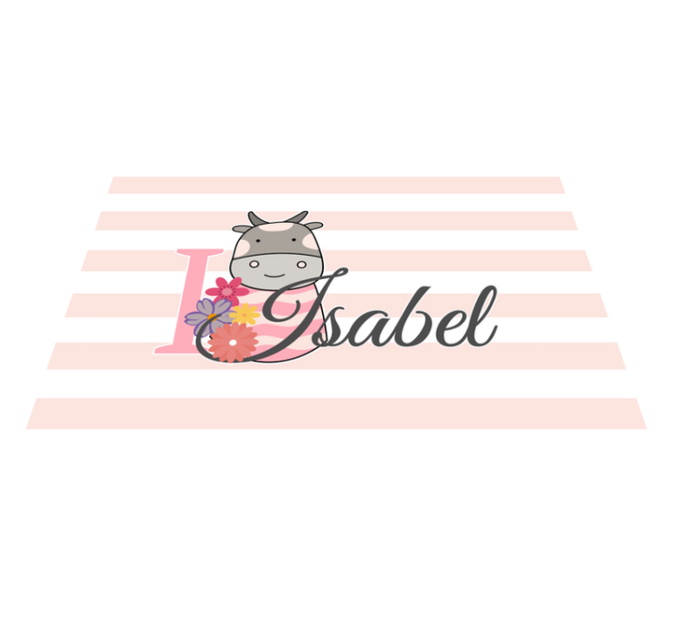 Personalizable placemats with cow theme design - TenStickers