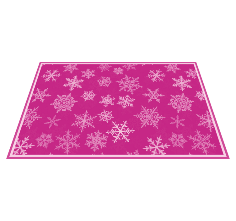 Christmas placemats with snowflake texture finish - TenStickers