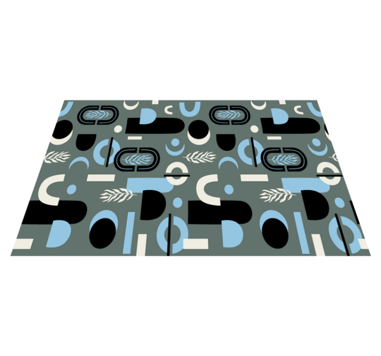 Modern placemats with geometric pattern design - TenStickers