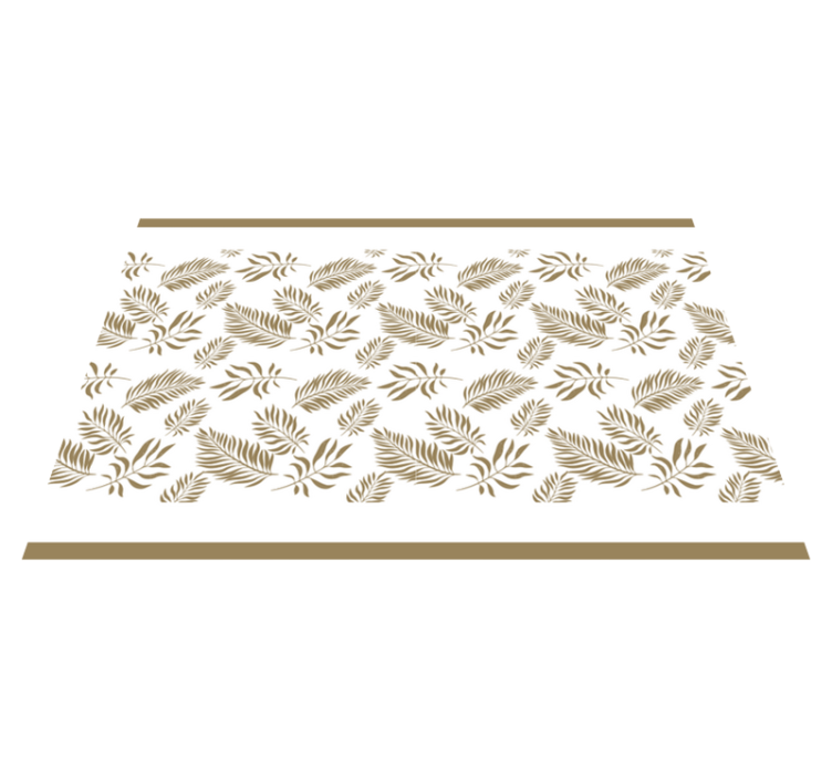 Elegant leaf inspiration placemat - TenStickers