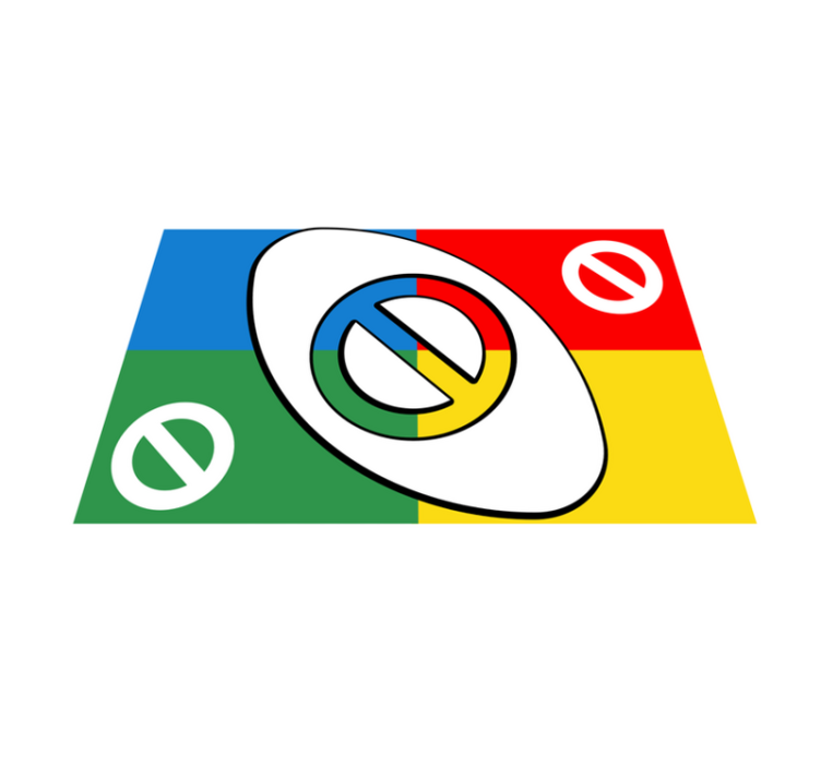 Modern placemats in abstract colorful shapes - TenStickers