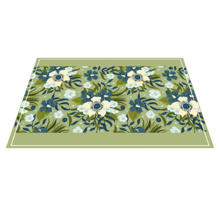 Floral pattern background placemat - TenStickers