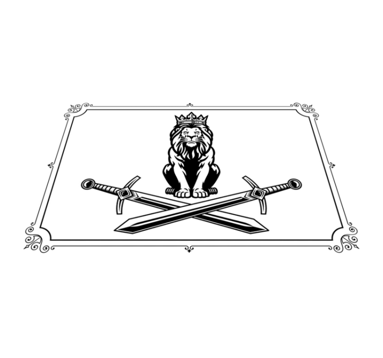 Original placemats lion king crest - TenStickers