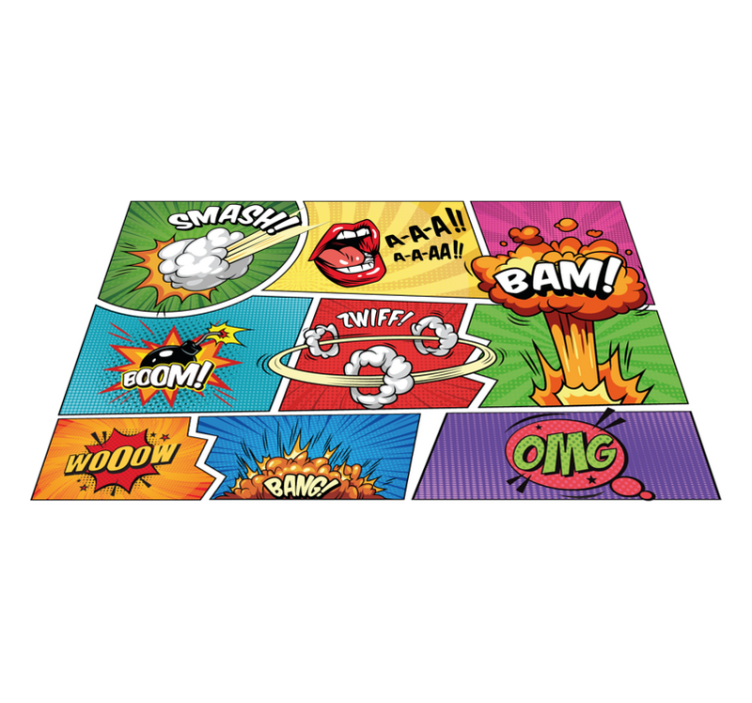 Original placemats comic speech bubbles - TenStickers