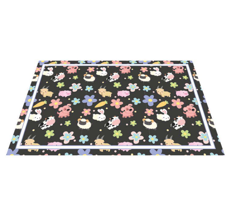 Children placemats with delightful creature designs - TenStickers