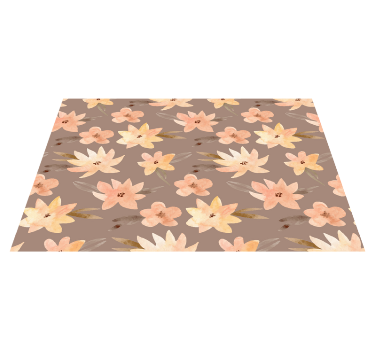 Original placemats with floral motif background - TenStickers