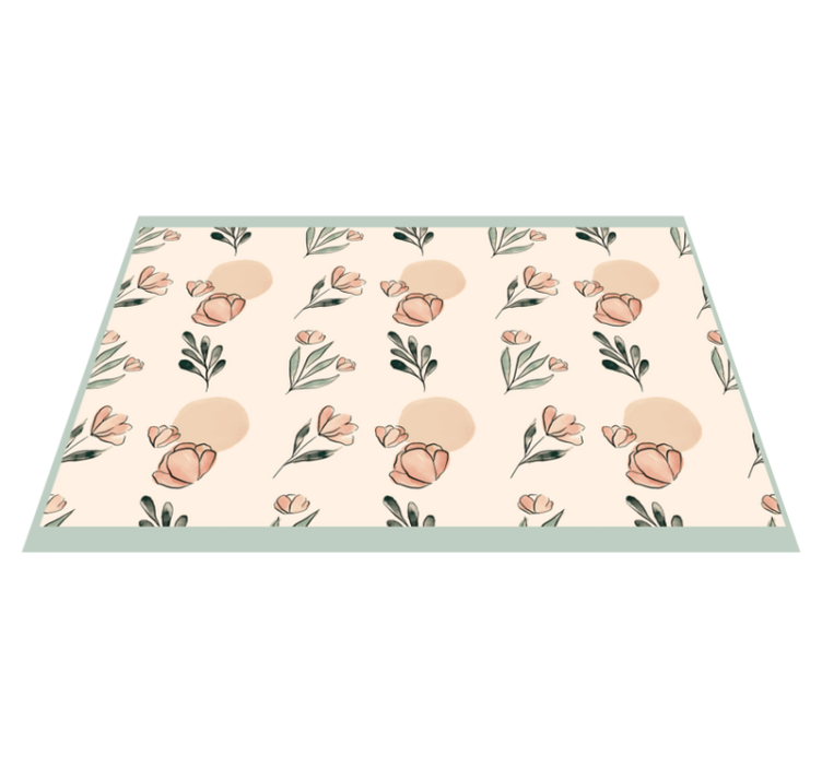 Original placemats with floral motif design - TenStickers