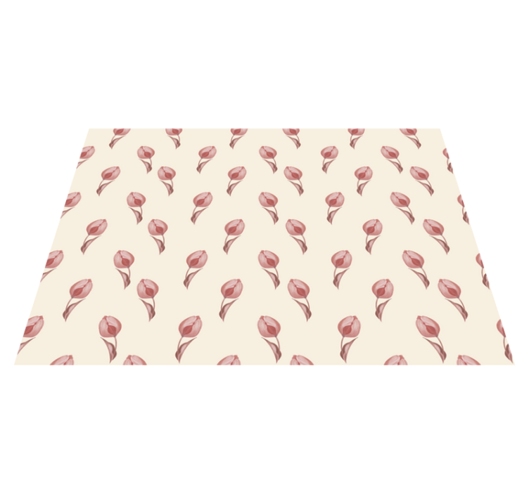 Small pink tulips pattern elegant placemats - TenStickers