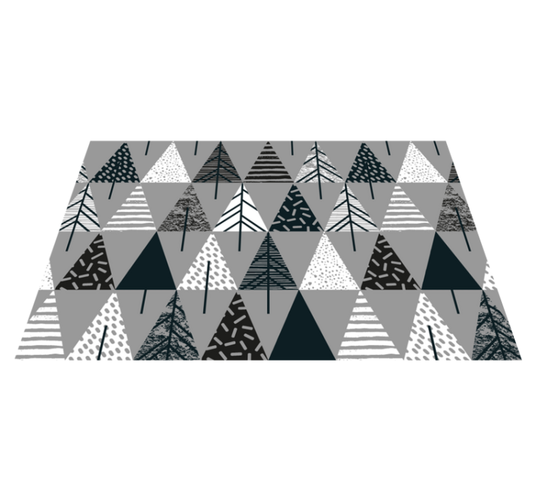 Christmas placemats with stylized pine tree design - TenStickers