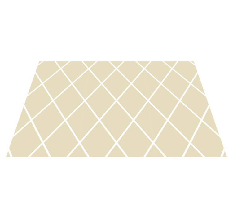 Cream diamond minimalist pattern placemats - TenStickers