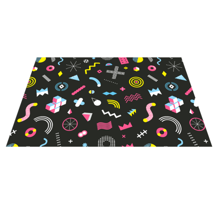 Original placemats with bright geometric shapes - TenStickers