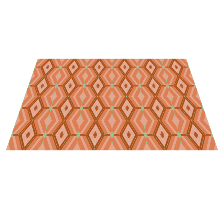 Placemat with geometric hexagonal design - TenStickers