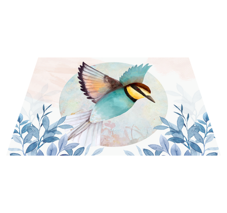 Original placemats with colorful bird artwork - TenStickers