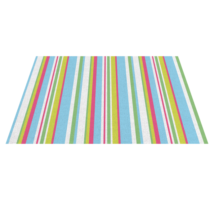 Colorful striped surface placemat - TenStickers