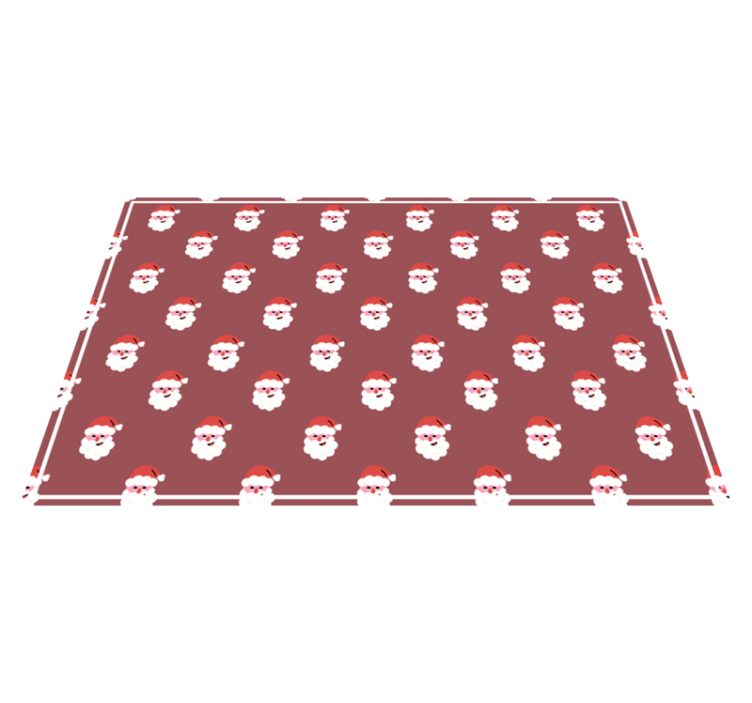 Christmas placemats santa face design - TenStickers