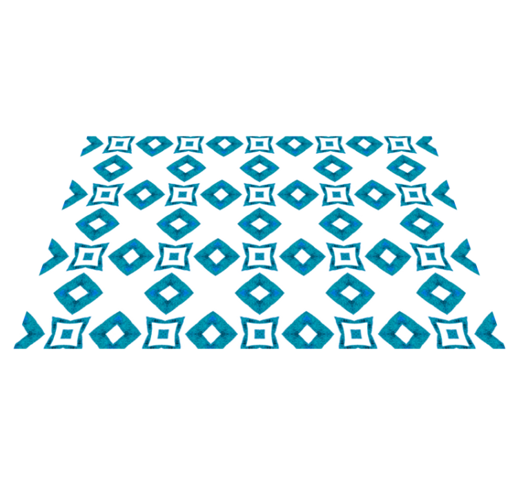 Geometric blue diamond  design vnyl placemats - TenStickers