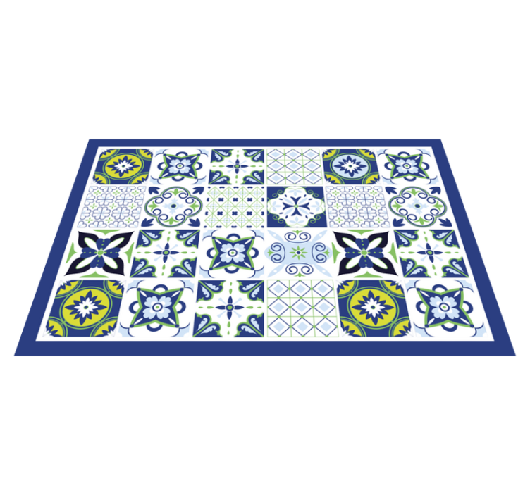 Blue Moroccan style original placemats - TenStickers