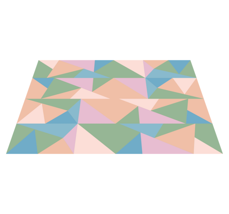 Pastel triangle art geometric elegant placemats - TenStickers