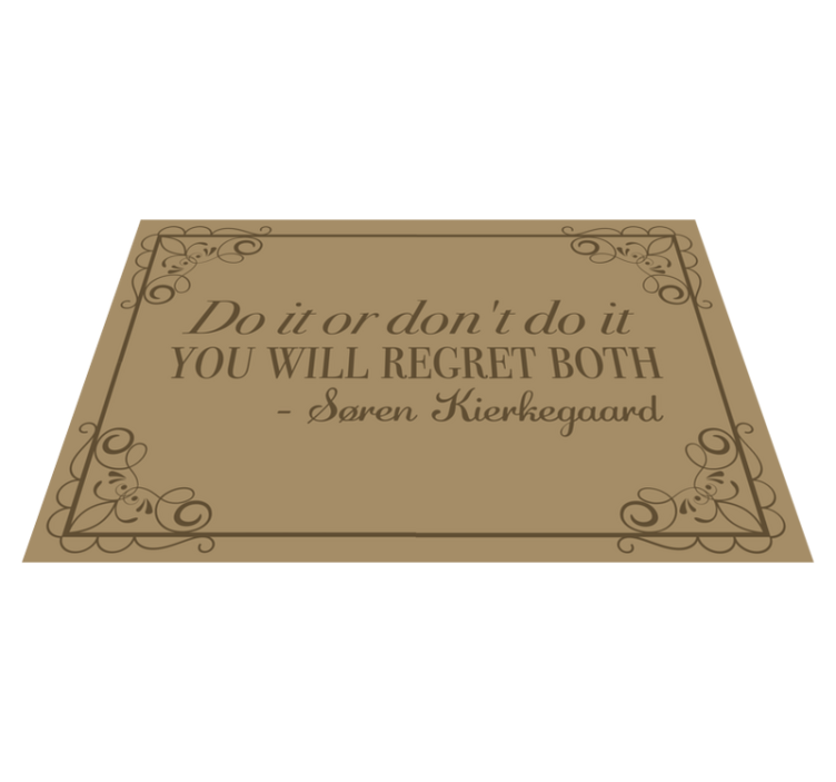 Placemat with quote inspirational reminder - TenStickers