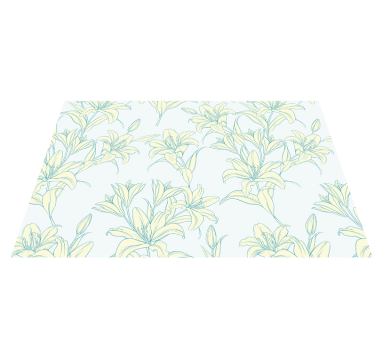 Elegant plant inspired style placemat - TenStickers
