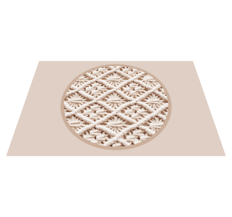 Elegant crochet pattern placemat - TenStickers