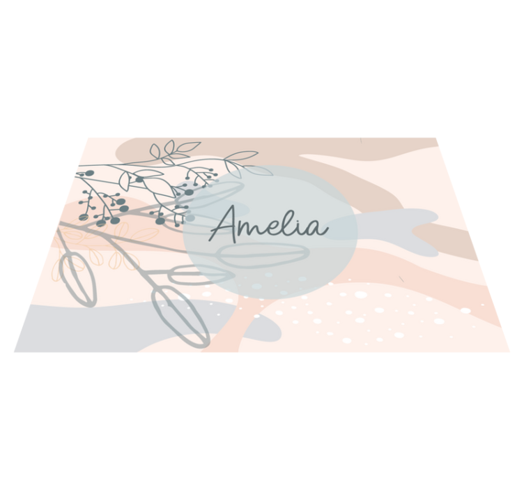 Personalisable placemats personalized elegant style - TenStickers