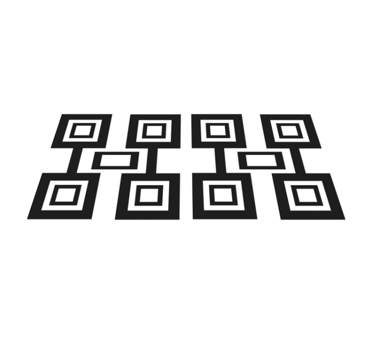 Modern placemats with contemporary square design - TenStickers