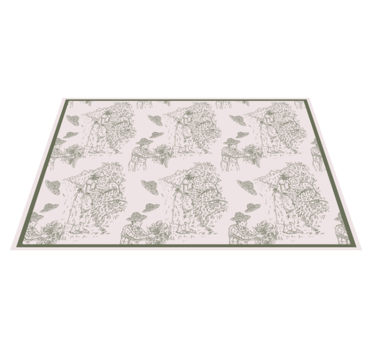 Original placemats harvesting nature scene - TenStickers