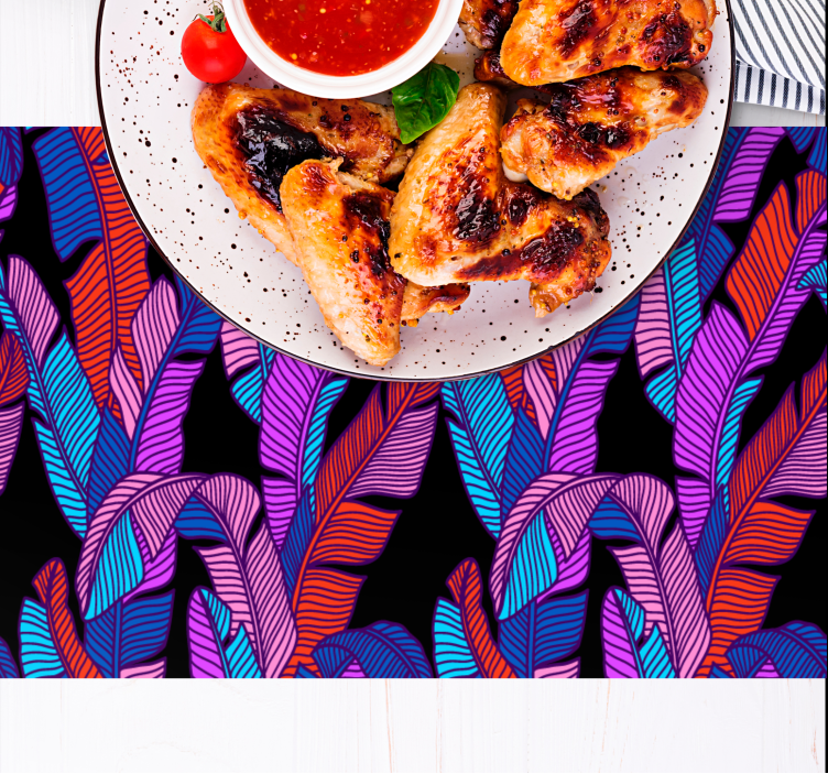 Colourful leaves original placemats - TenStickers