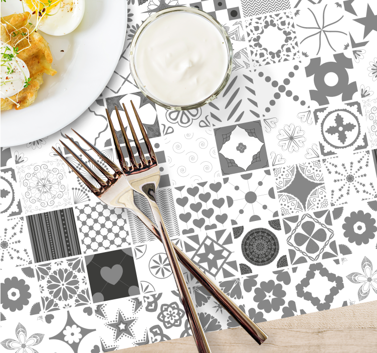 Gray "Trujillo" elegant placemats - TenStickers