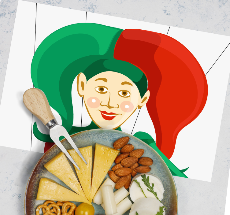 halloween marionette smiling  children placemats - TenStickers