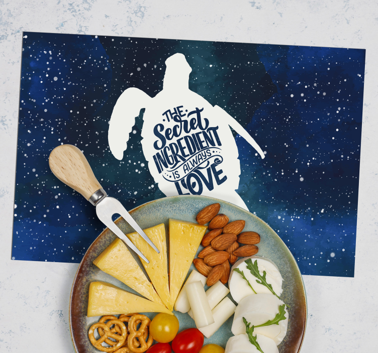 Turtle with galaxy pattern turtle placemats - TenStickers