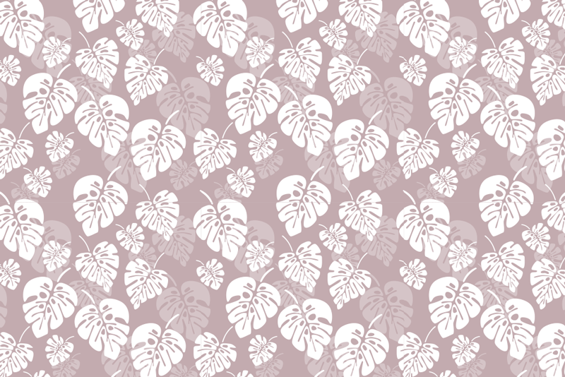 Monstera plant floral placemats - TenStickers