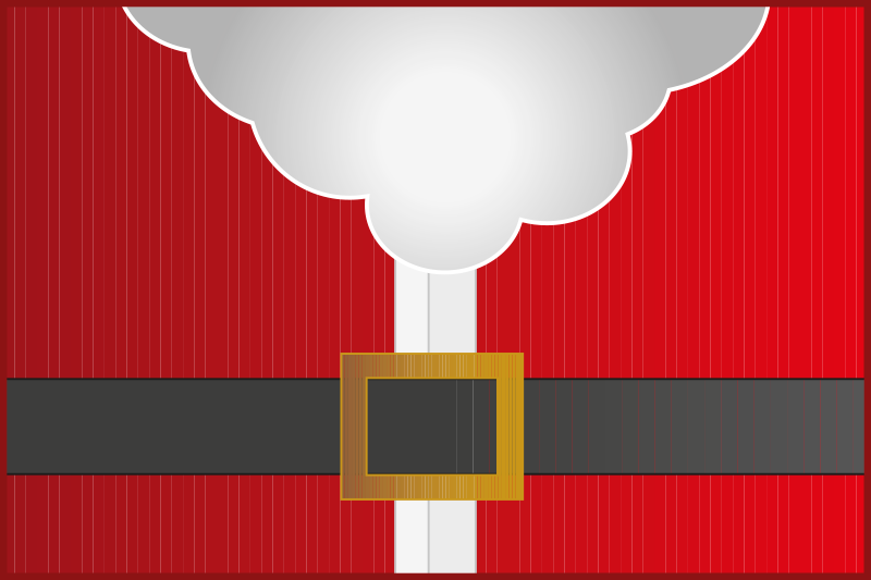 For Christmas Santa Claus clothes placemats - TenStickers