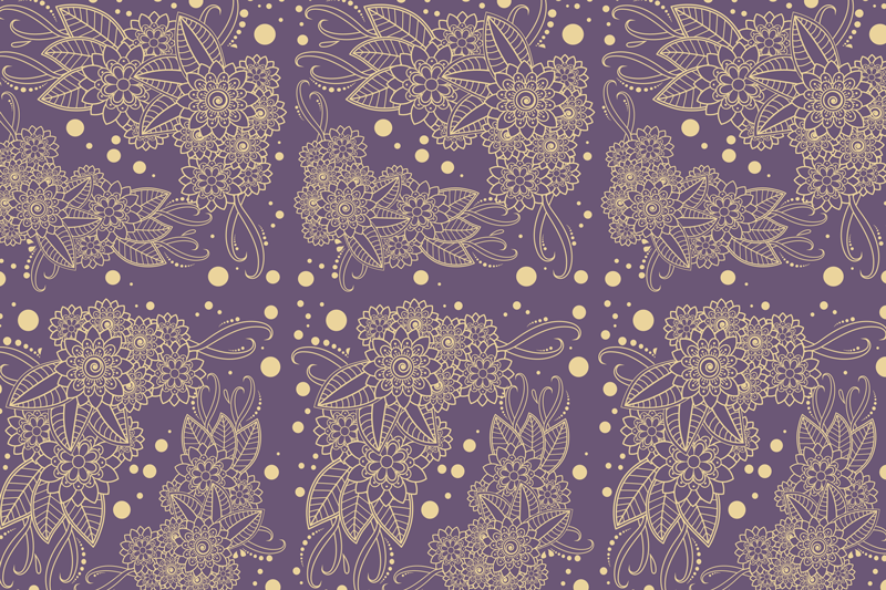 Botanical illustration placemat - TenStickers