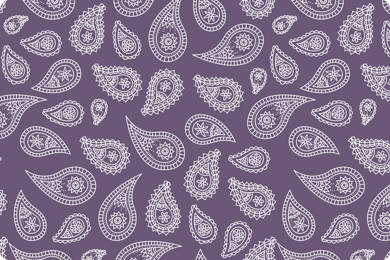 Original placemats with paisley pattern surface - TenStickers