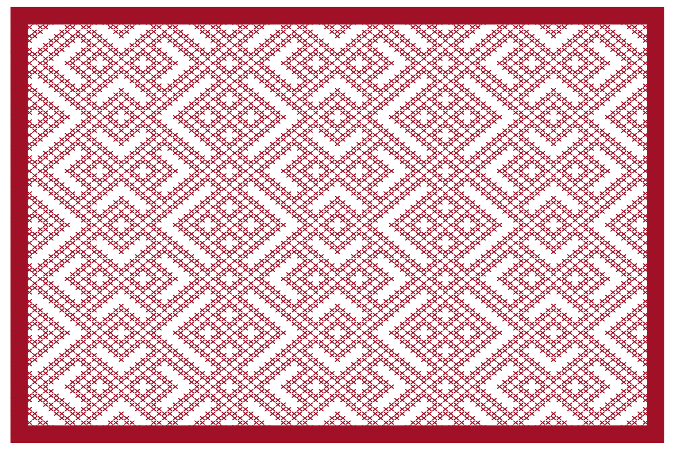 Geometric patterned texture placemat - TenStickers