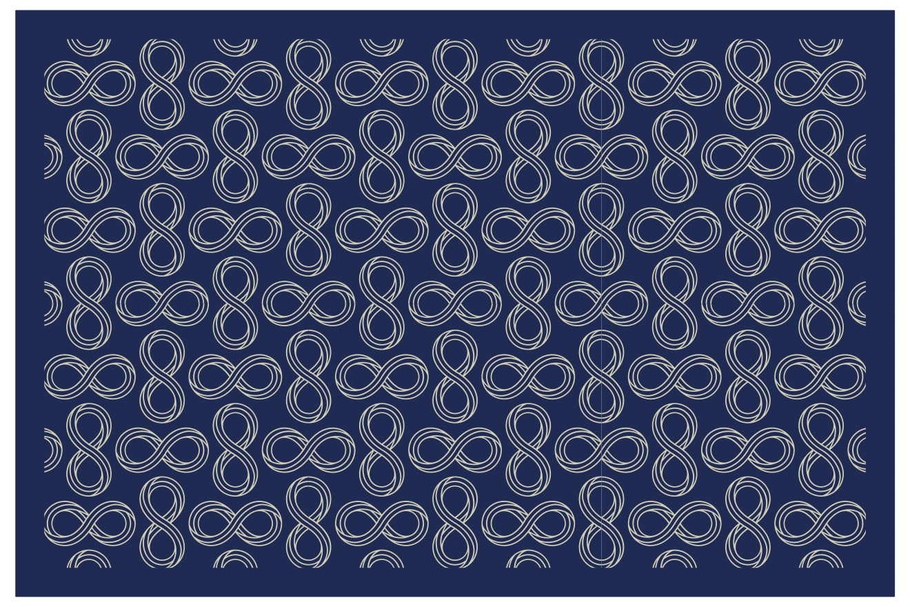 Elegant infinity pattern placemat - TenStickers